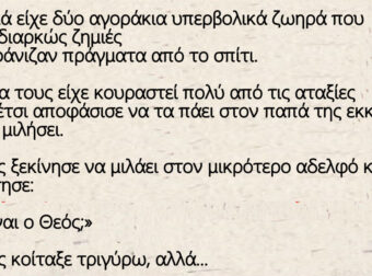 Ανέκδοτο: Μια μαμά είχε δύο αγοράκια υπερβολικά ζωηρά